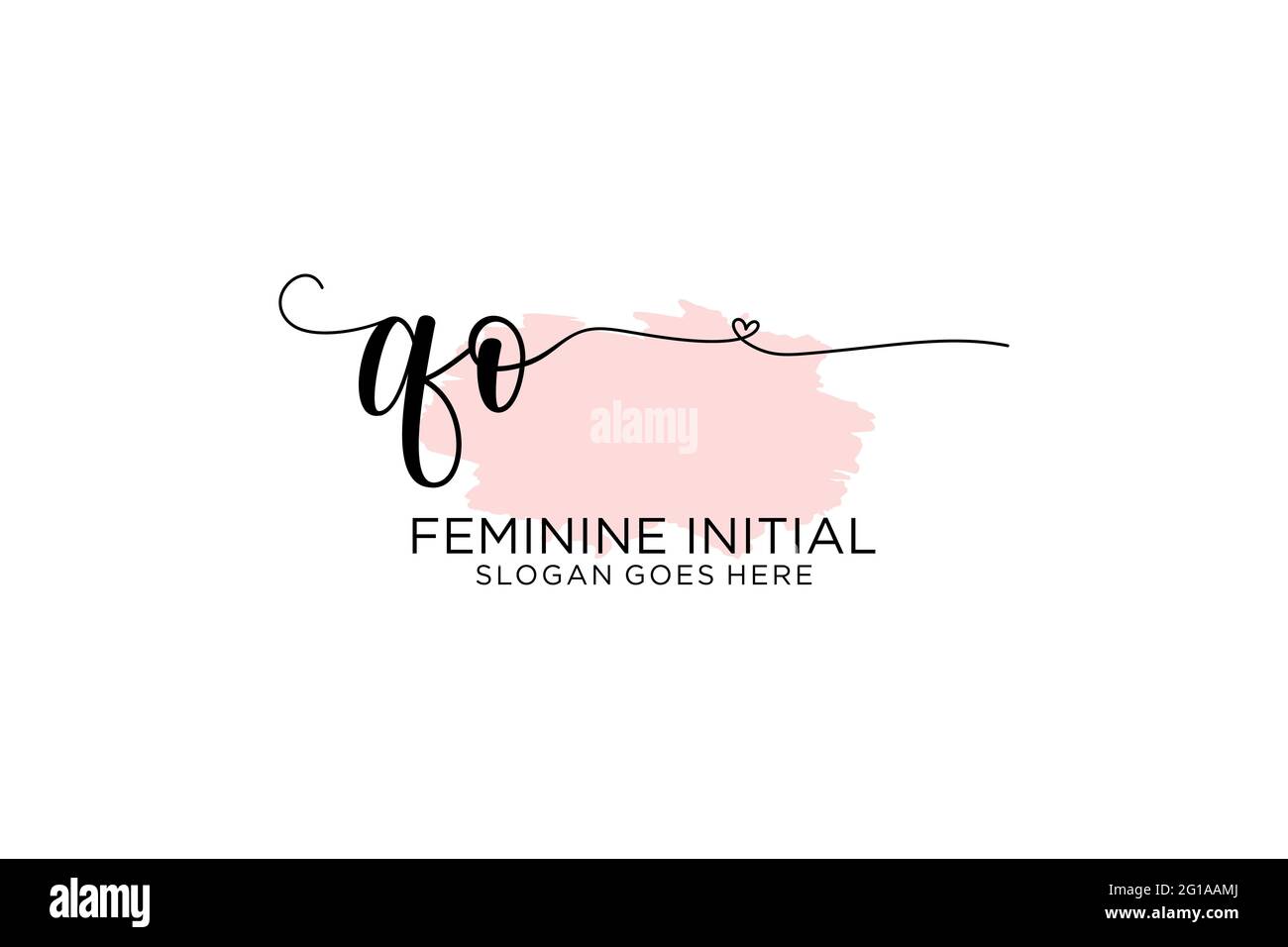 OO beauty monogram and elegant logo design handwriting logo of initial ...