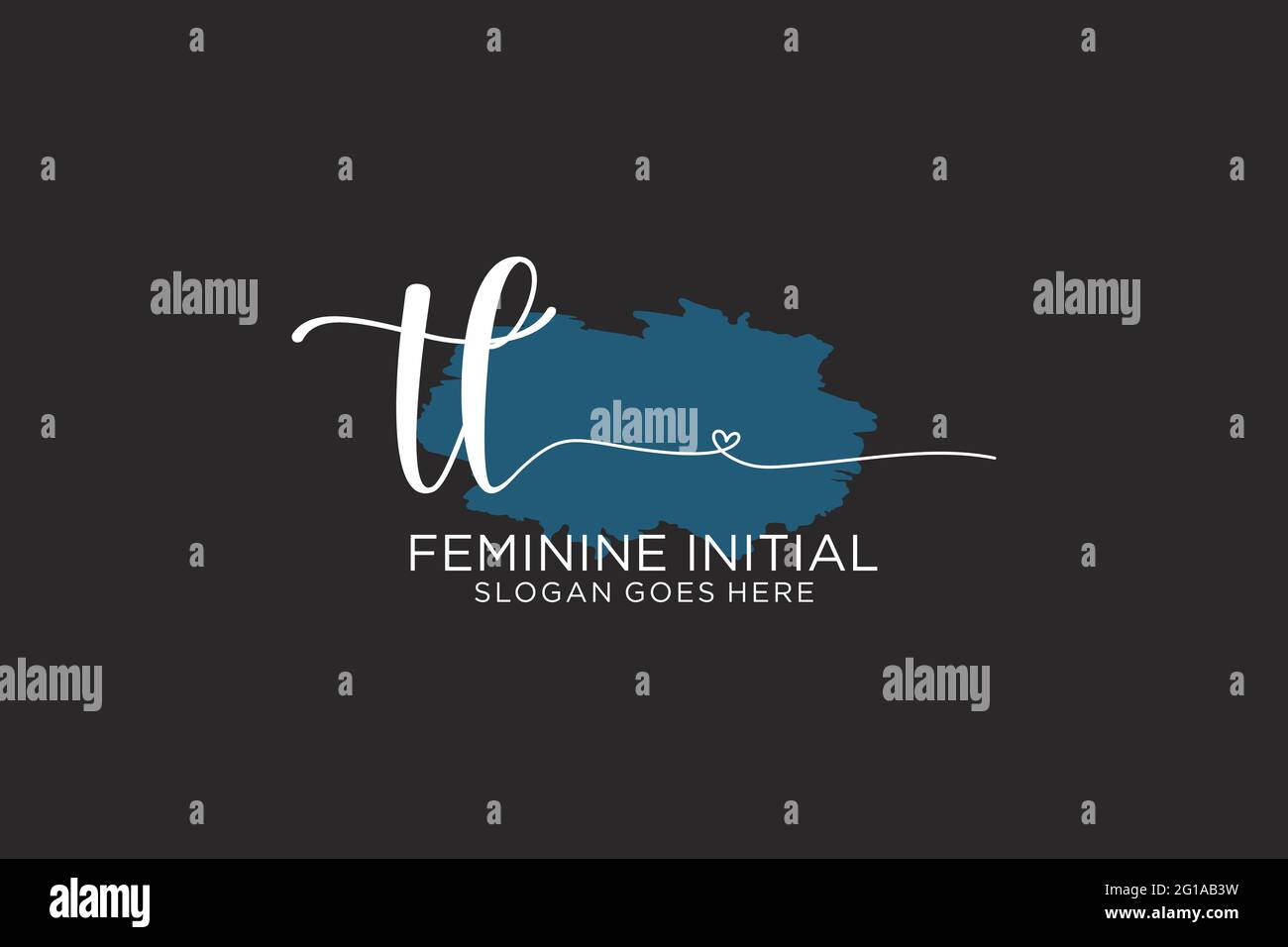 TL beauty monogram and elegant logo design handwriting logo of initial ...