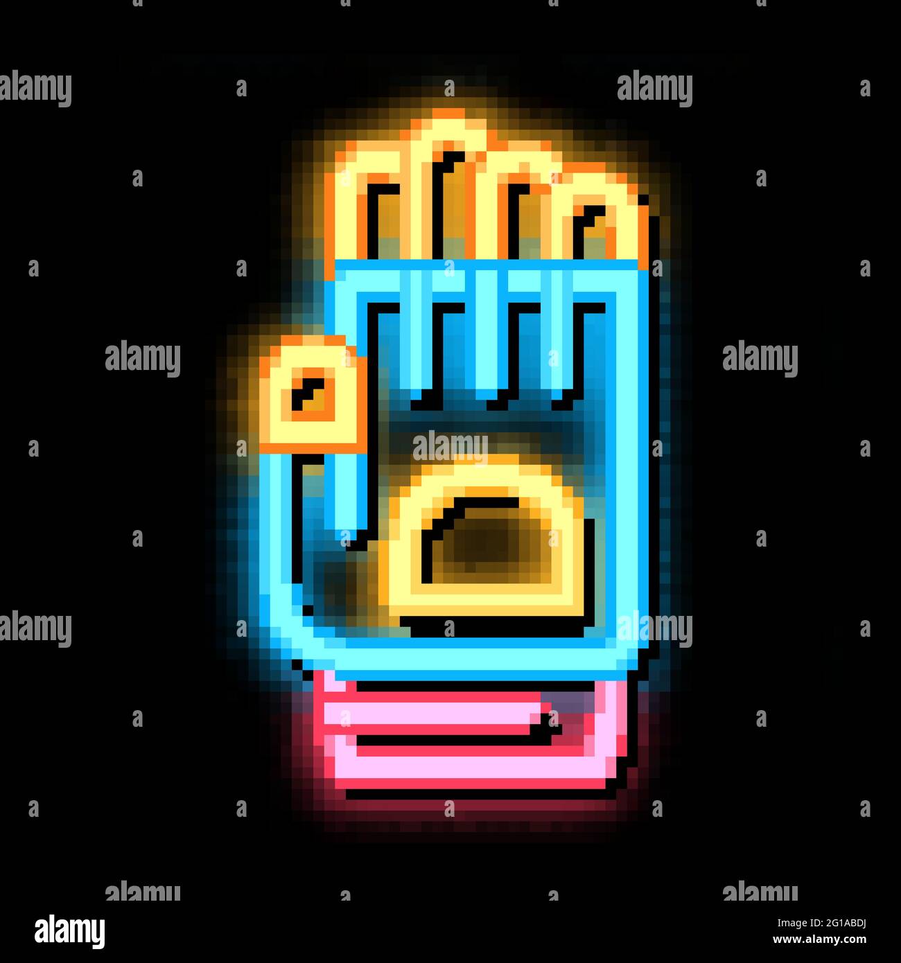 Protective Glove neon glow icon illustration Stock Vector Image & Art ...