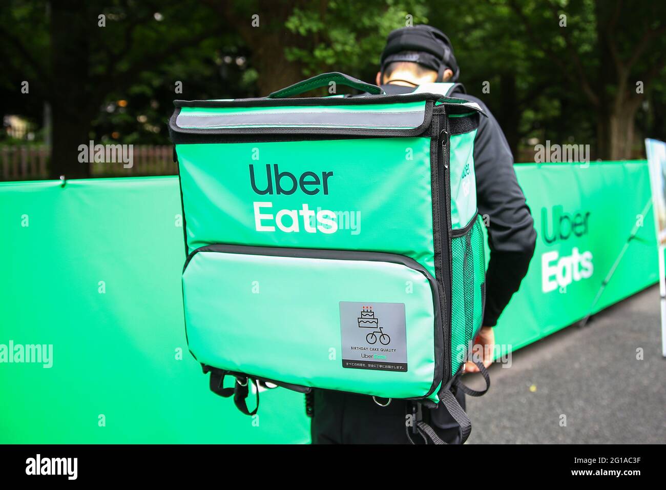 Tokyo, Japan. 06th June, 2021. Uber Eats Japan and the Japan 