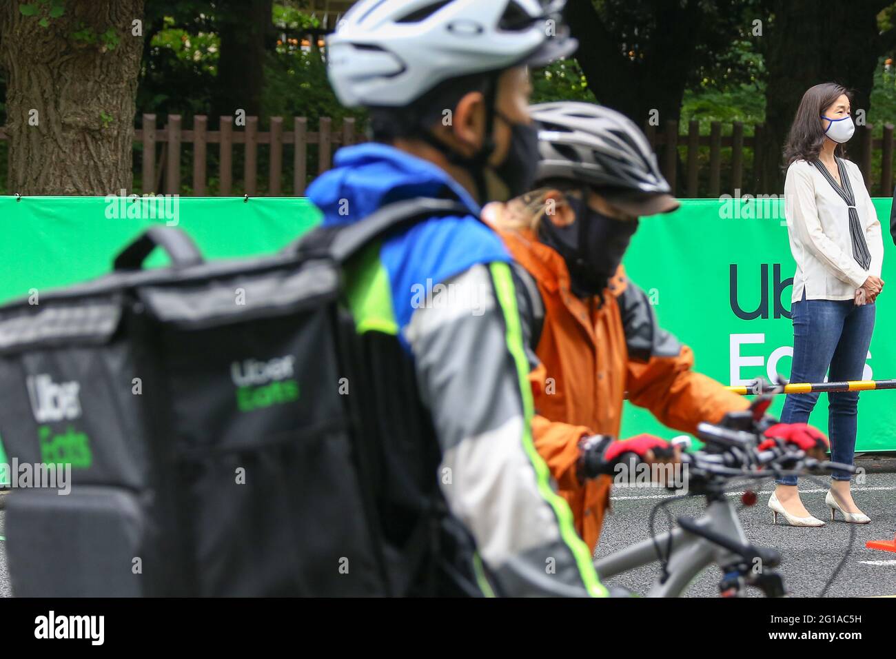 Tokyo, Japan. 06th June, 2021. Uber Eats Japan and the Japan