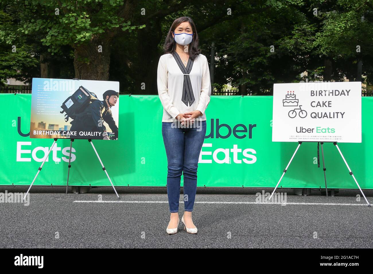 Tokyo, Japan. 06th June, 2021. Uber Eats Japan and the Japan 