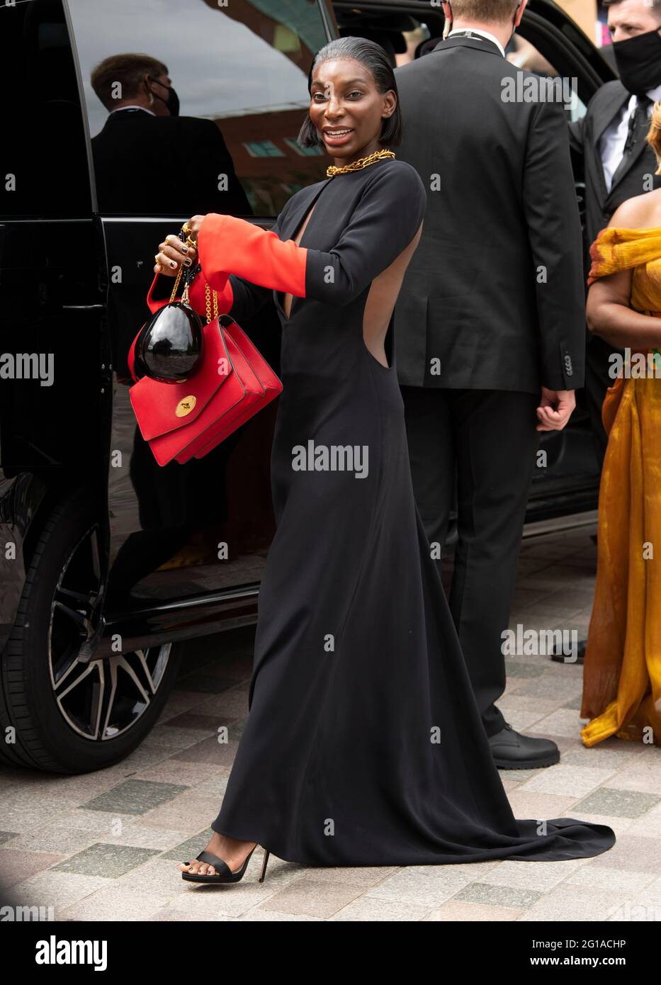 London, UK. 6th June, 2021. Michaela Coel arriving at the BAFTA TV