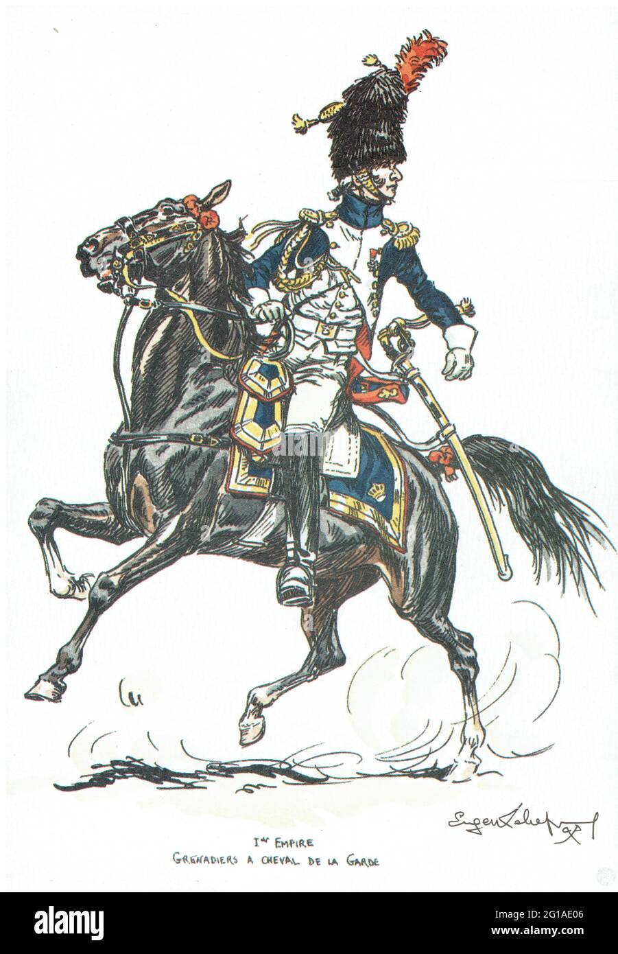14 Figurines Grenadiers à Cheval Garde Impériale - 1er Empire - Peintes - 15mm