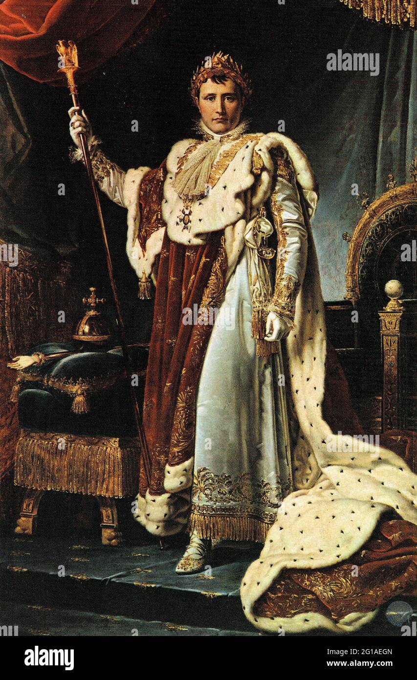 Napoléon Bonaparte en tenue de sacre Stock Photo - Alamy