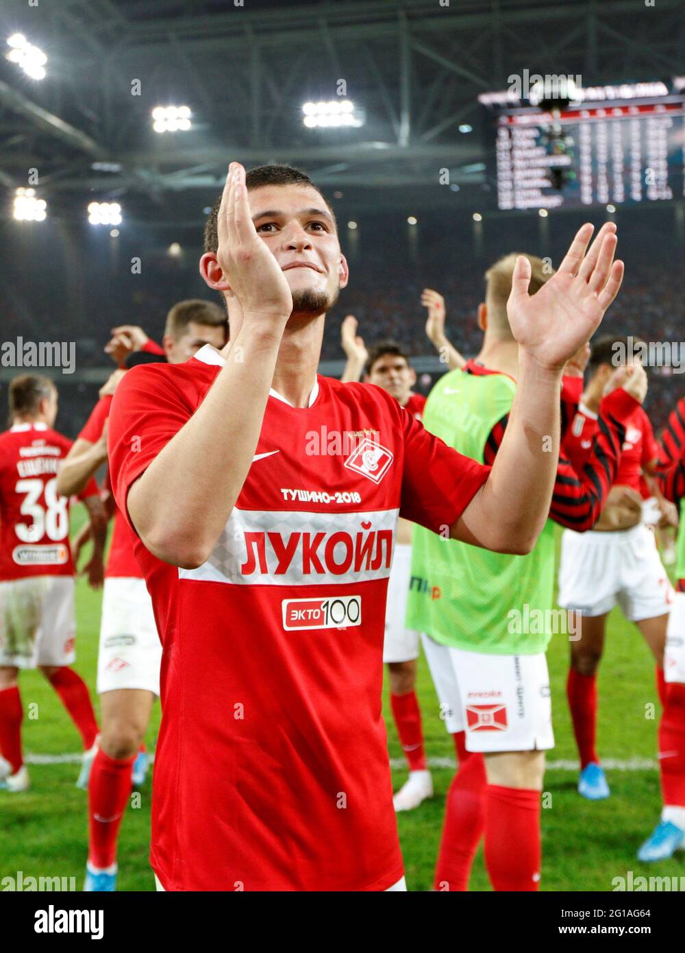 MOSCOW, RUSSIA - AUGUST 19, 2019: The 2019/20 Russian Football Premier  League. Round 6. Football match between Spartak (Moscow) vs CSKA (Moscow)  at Otkrytie Arena. Photo by Stupnikov Alexander/FC Spartak Stock Photo -  Alamy