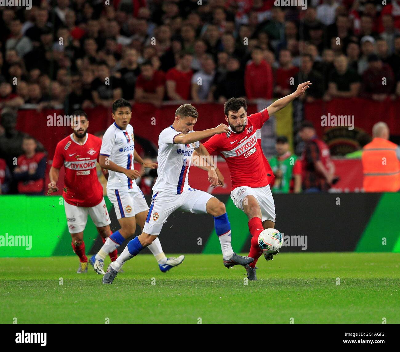 MOSCOW, RUSSIA - AUGUST 19, 2019: The 2019/20 Russian Football Premier  League. Round 6. Football match between Spartak (Moscow) vs CSKA (Moscow)  at Otkrytie Arena. Photo by Stupnikov Alexander/FC Spartak Stock Photo -  Alamy