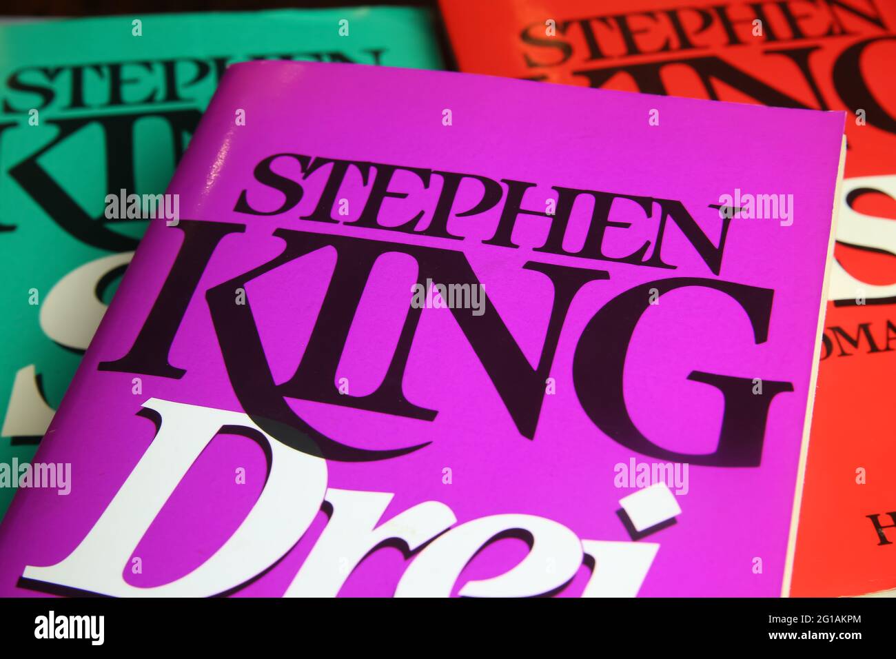 Viersen Germany May 9 21 Closeup Of Isolated Stephen King Novel Books Focus On Big Letter N In Center Stock Photo Alamy