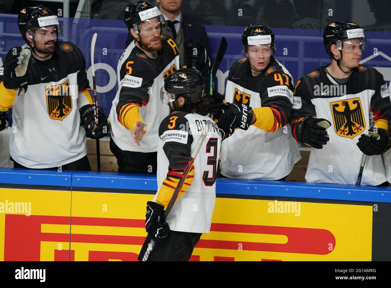 06 June 2021, Latvia, Riga: Ice hockey: World Championship ...