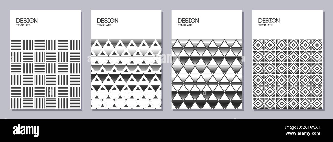 Set of flyers, posters, banners, placards, brochure design templates A6 ...