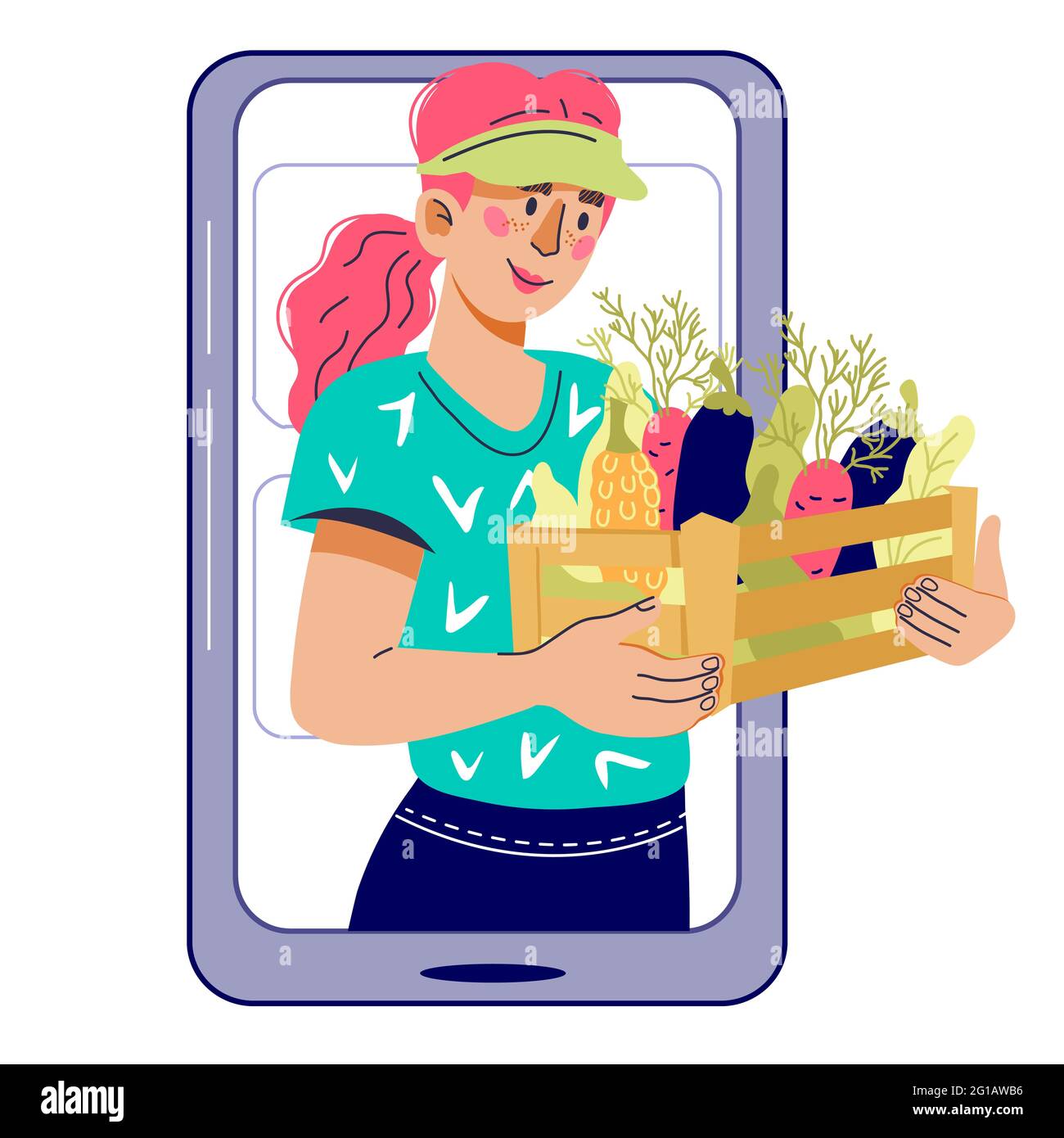 Vegetable seller Cut Out Stock Images & Pictures - Alamy