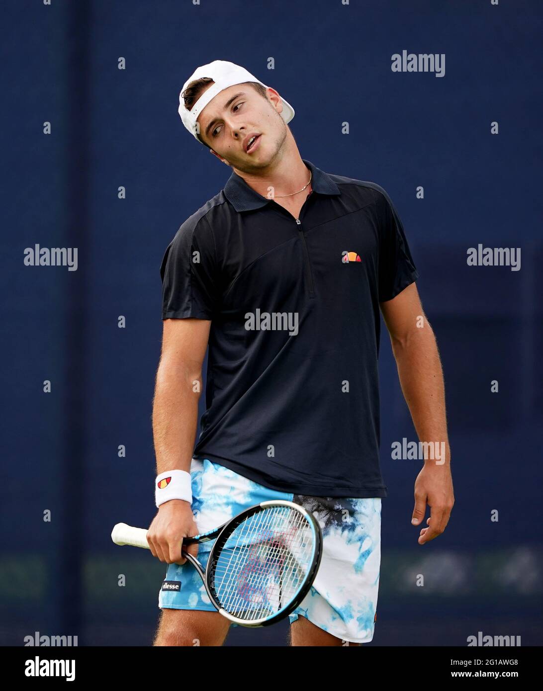 Great Britain S Arthur Fery In Action Against Australia S Matthew Ebden During Day Two Of The Viking Open At Nottingham Tennis Centre Picture Date Sunday June 6 2021 Stock Photo Alamy