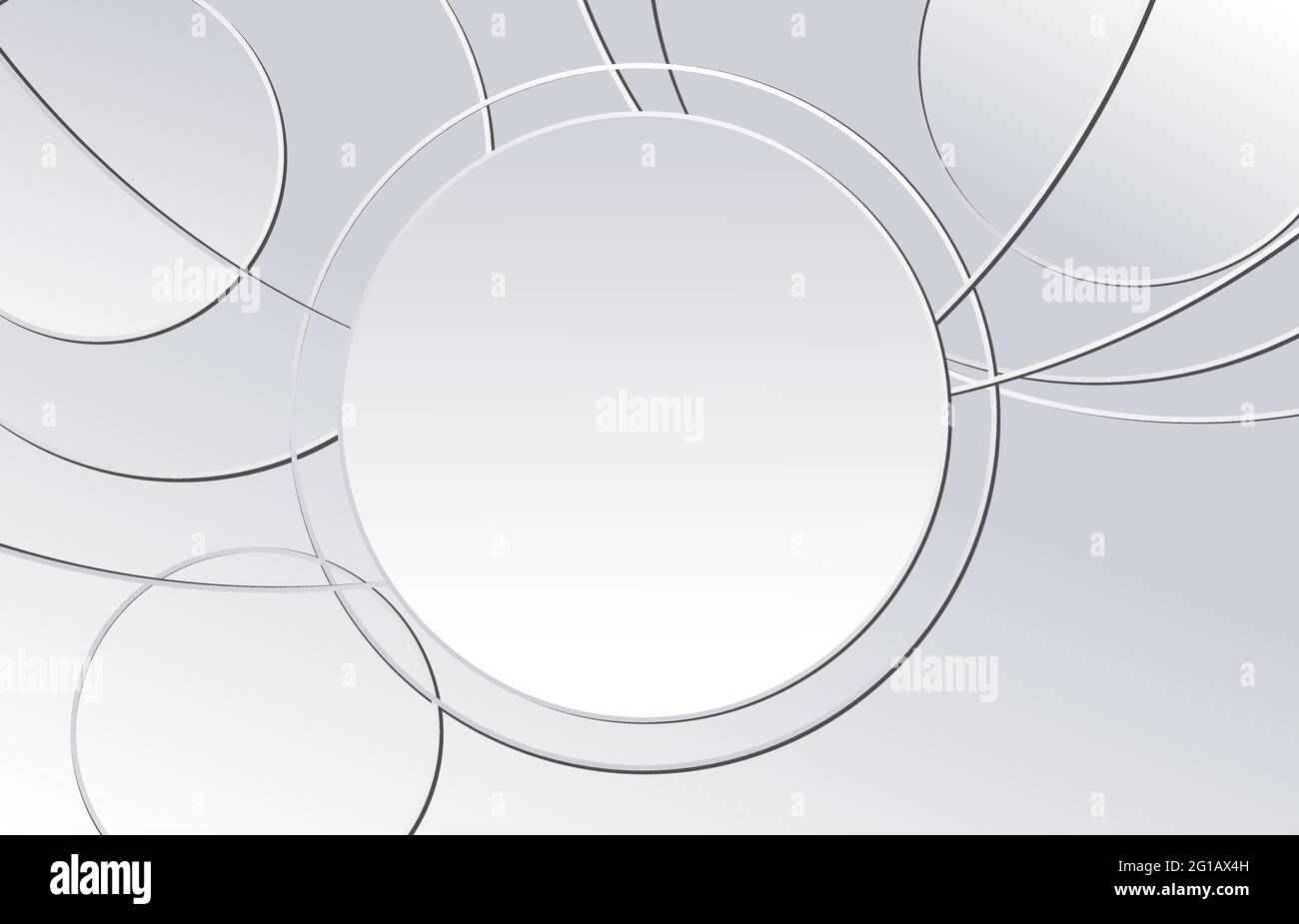 Abstract geometry circle shape white and gray background.vector ...