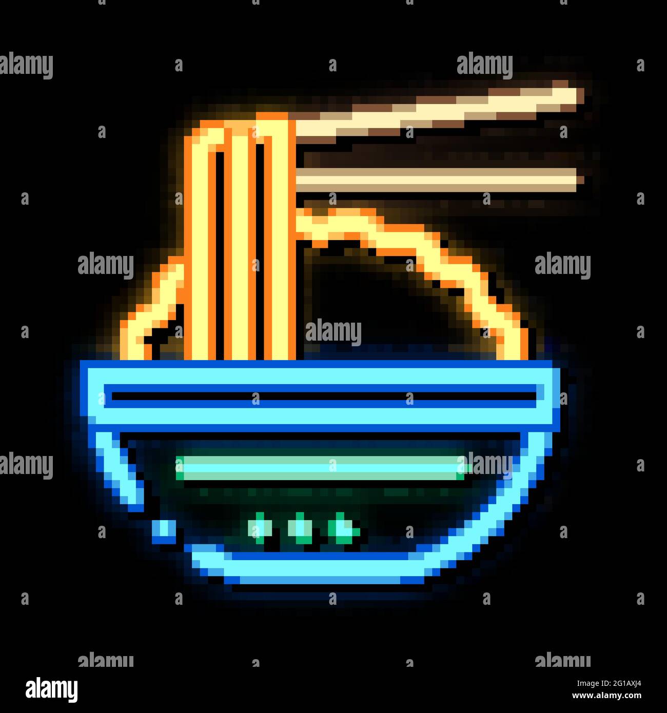South Korea Meal neon glow icon illustration Stock Vector Image & Art ...