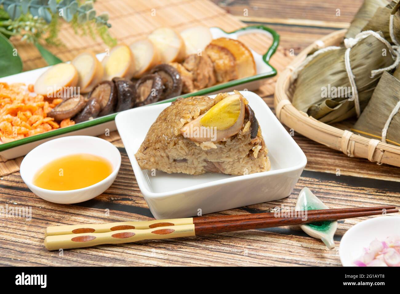 rice dumpling is a traditional Chinese rice dish made of glutinous rice