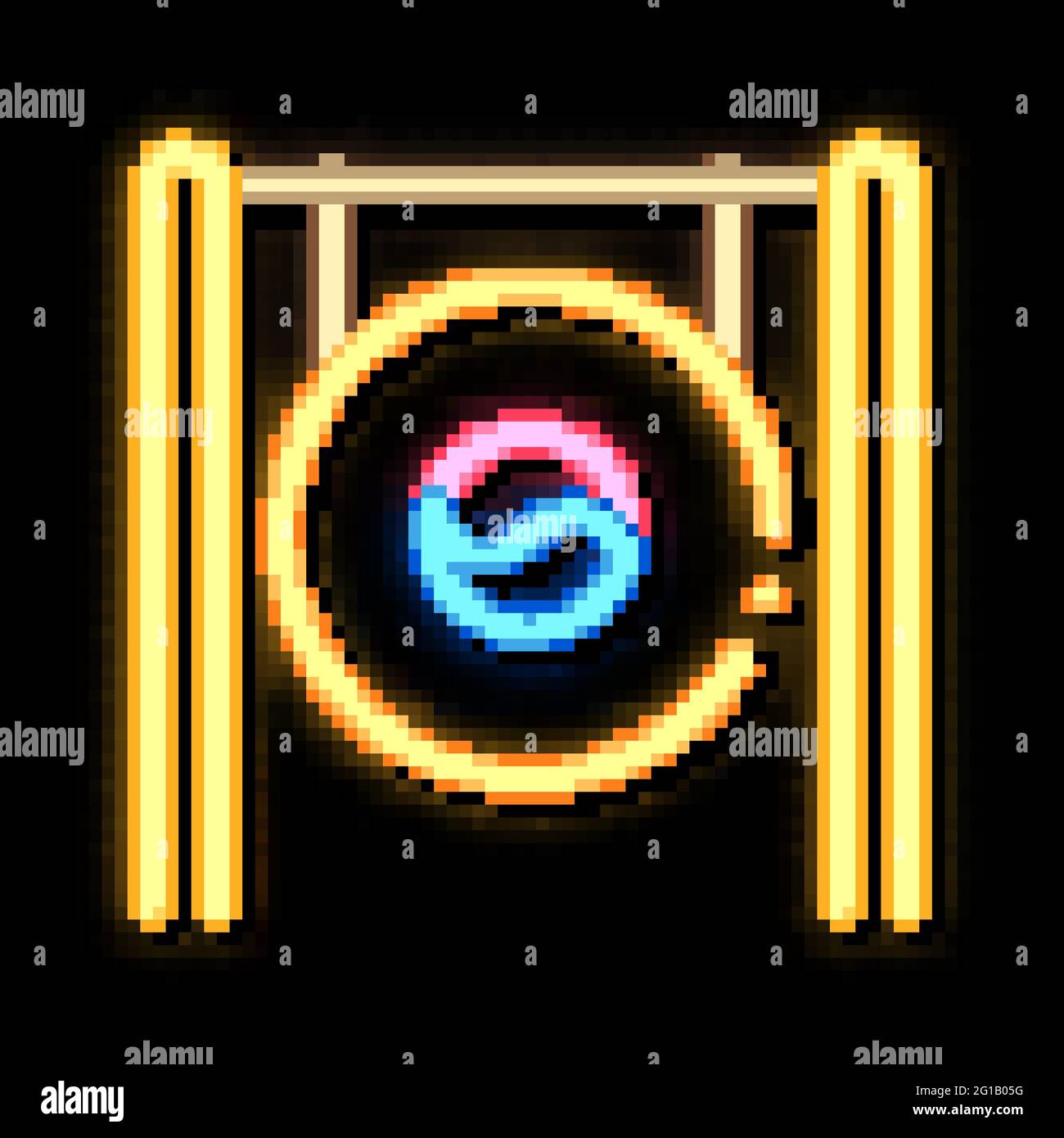 South Korea Gong neon glow icon illustration Stock Vector Image & Art ...
