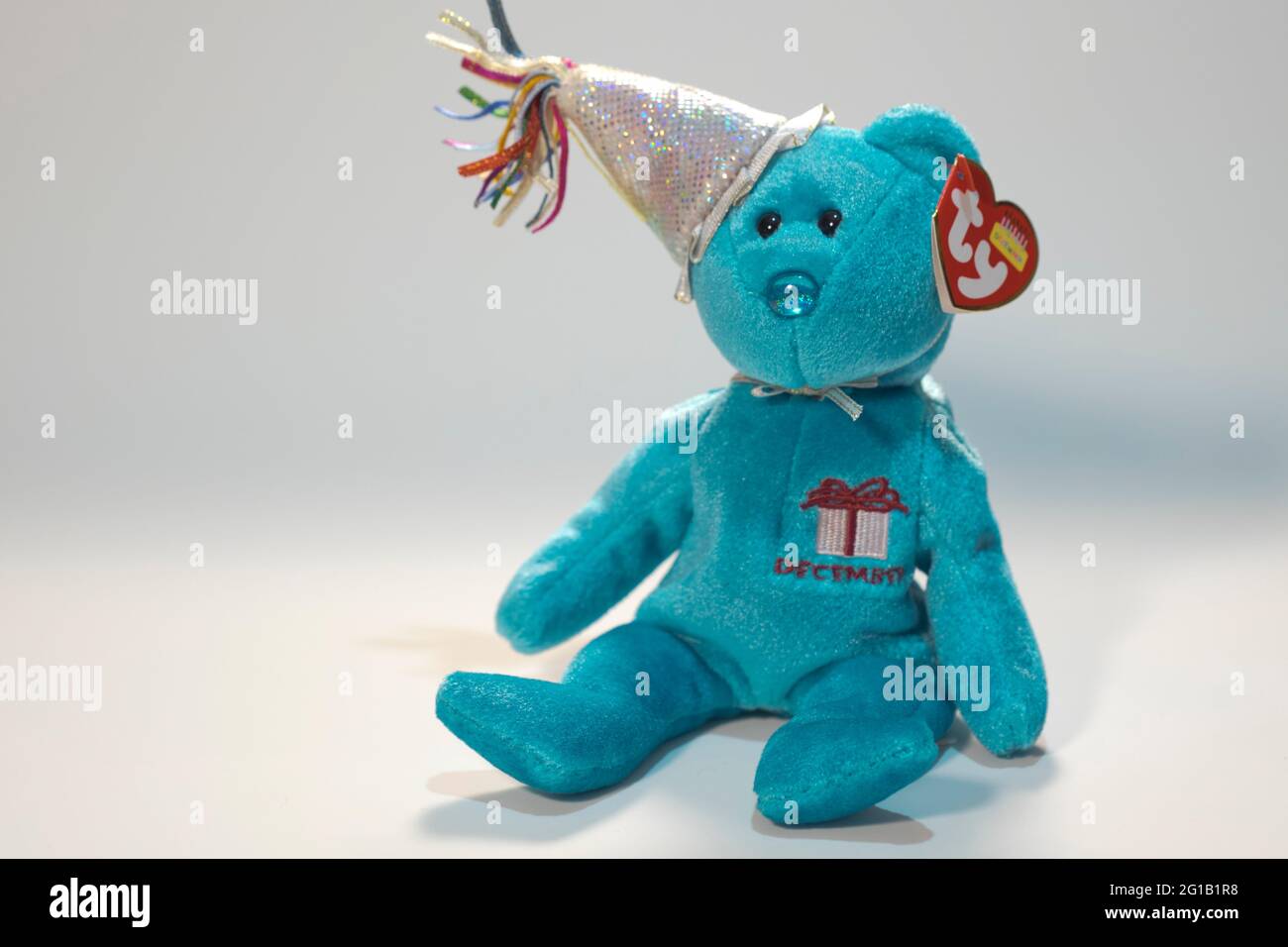 Photo of December from the Beanie Babie birthday collection. Stock Photo