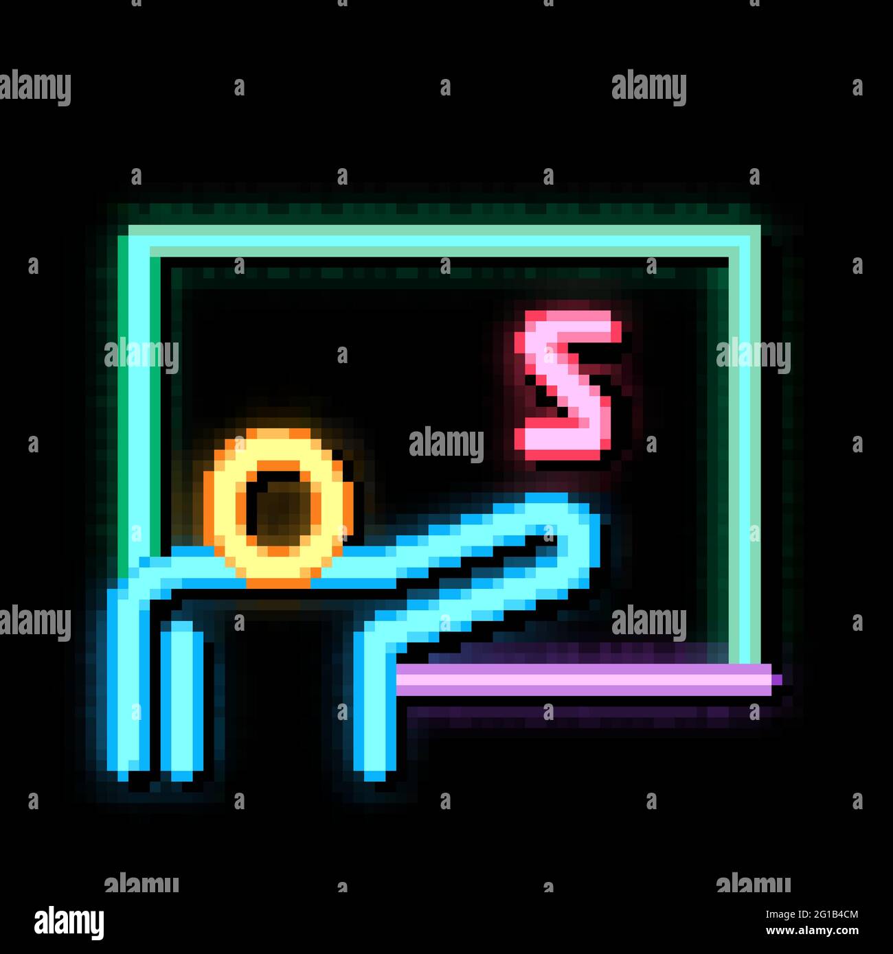 Speech Lesson neon glow icon illustration Stock Vector Image & Art - Alamy