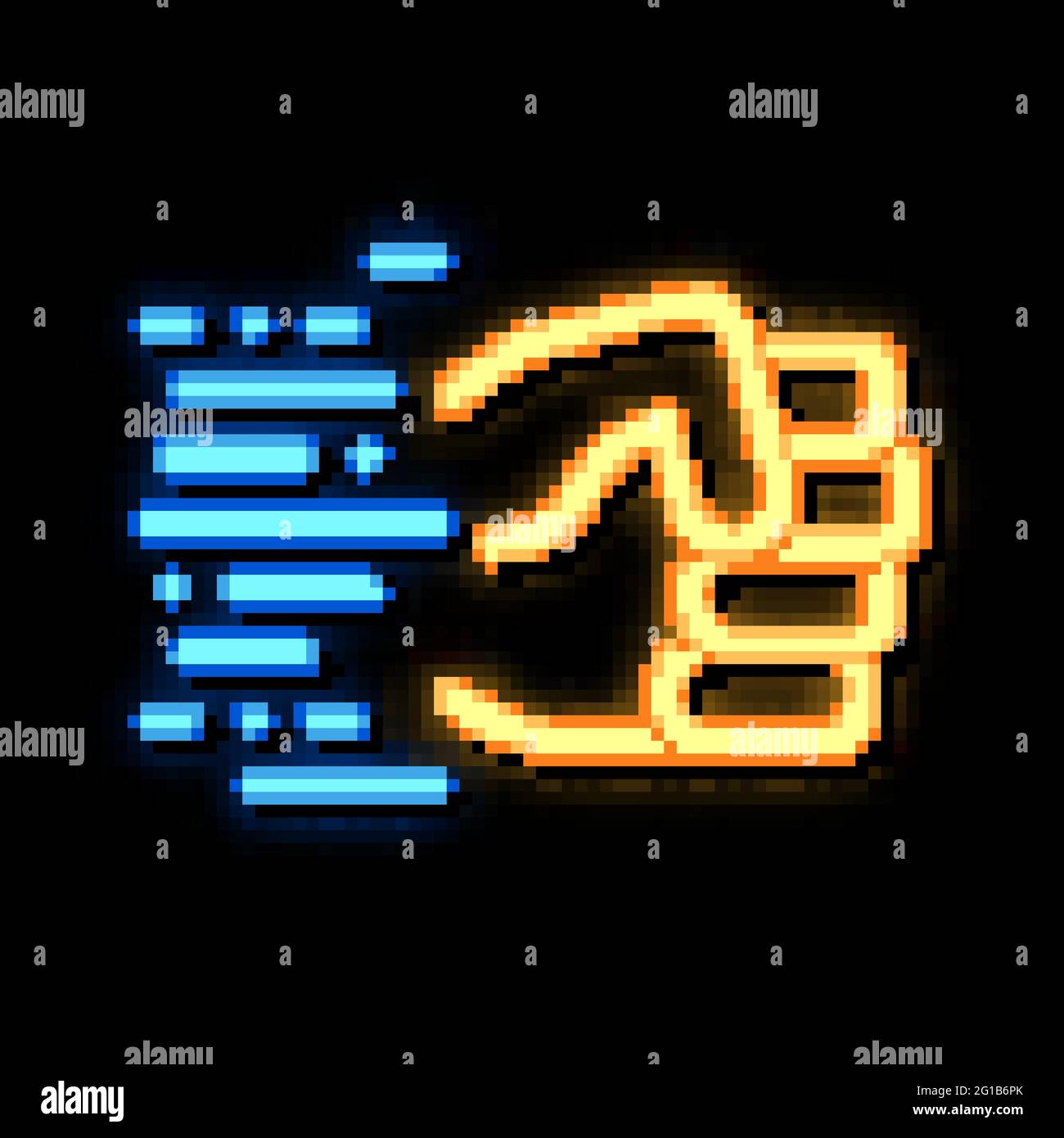 Fast Fist Hit neon glow icon illustration Stock Vector Image & Art - Alamy