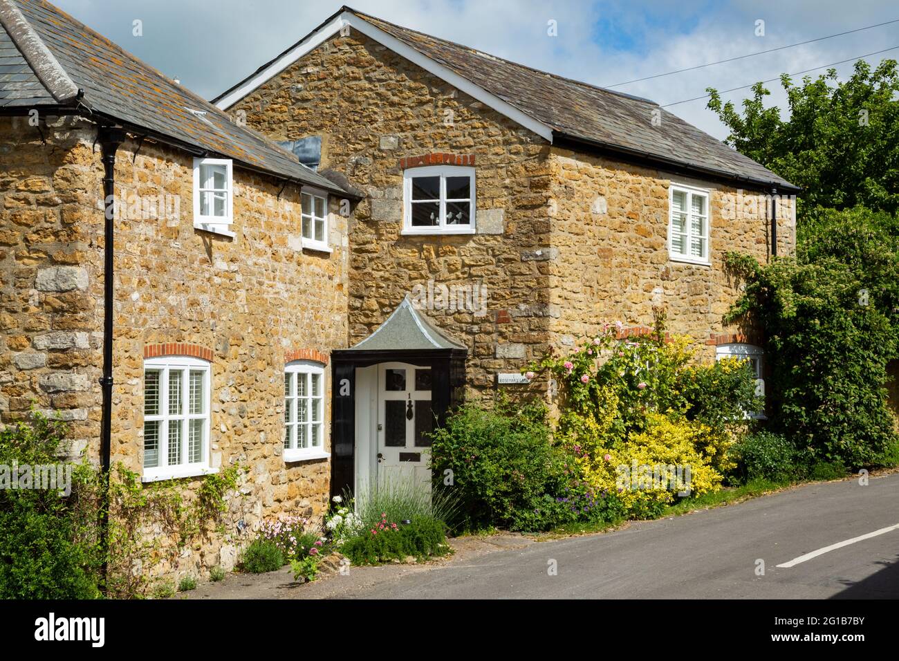The lovely village of Abbotsbury near Weymouth, Dorset, England Stock