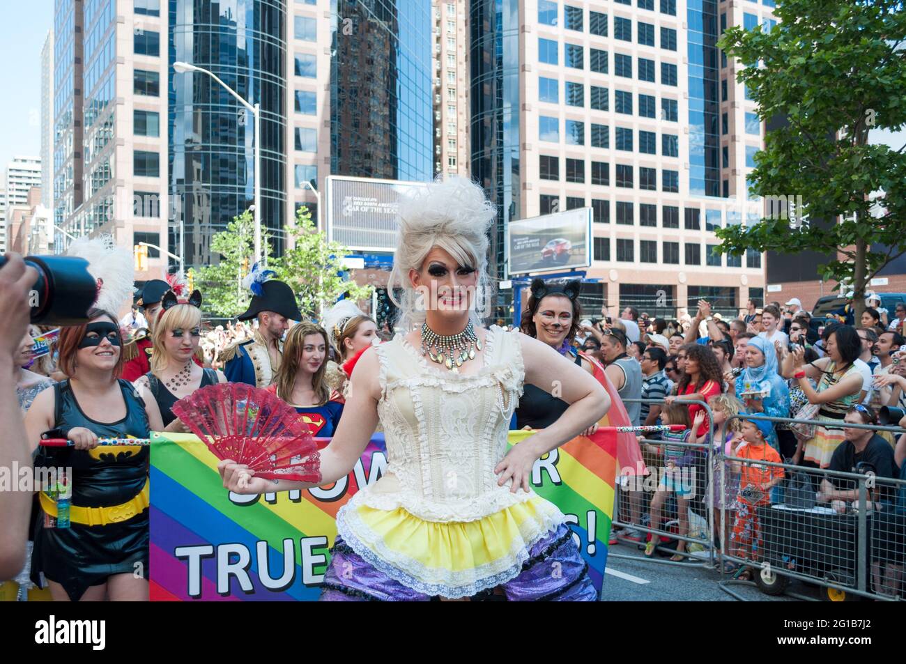Toronto, Pride Parade, Canada-June 30, 2013 Stock Photo