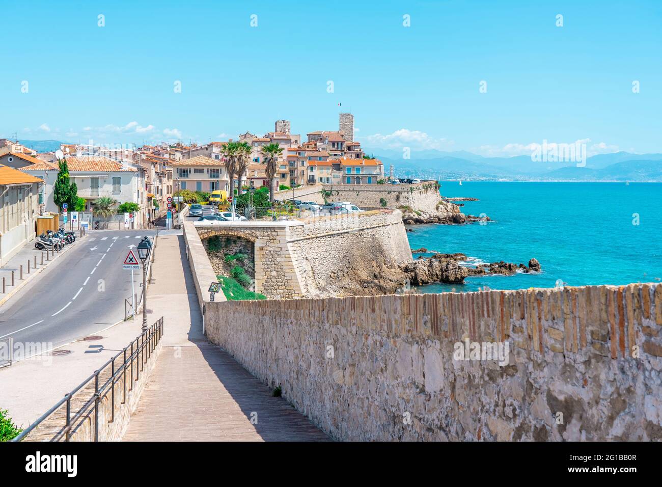 Antibe, FRANCE - 04.06.2021: Antibes French city located on the 