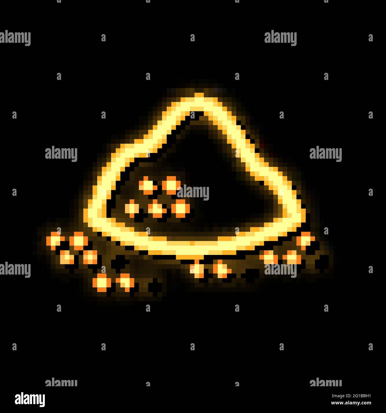 Sugar Sand Heap neon glow icon illustration Stock Vector Image & Art ...