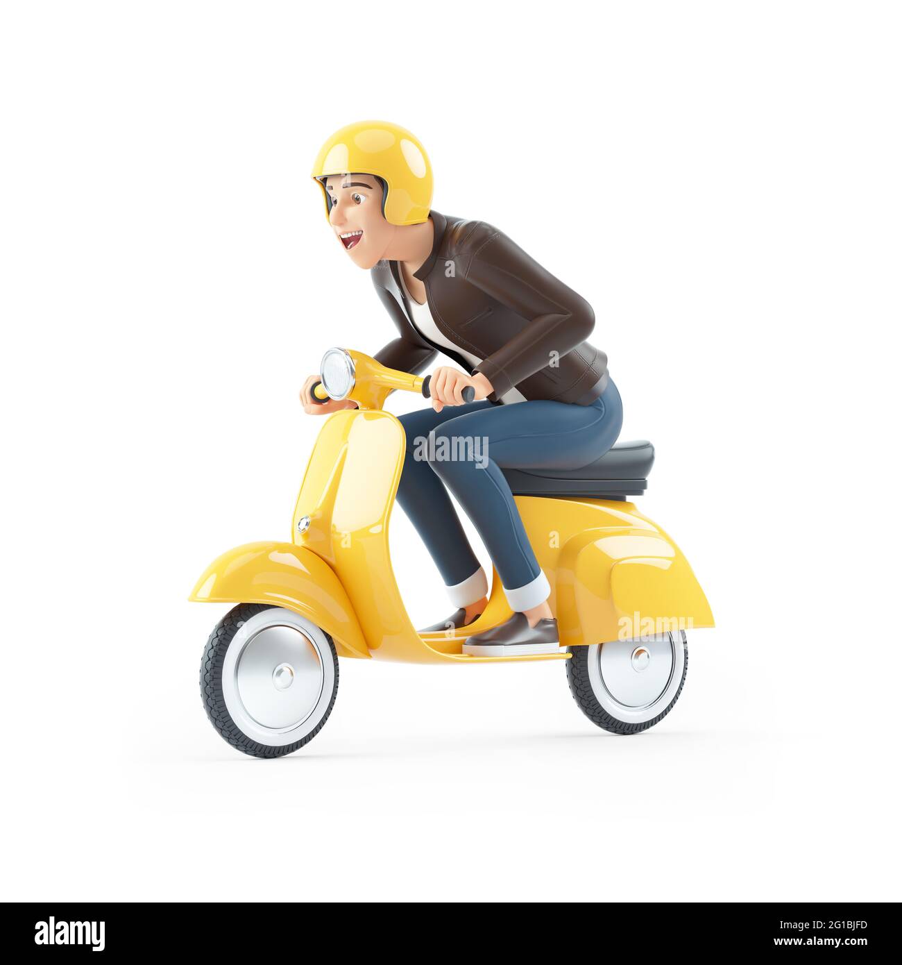 Cartoon man on motorbike hi-res stock photography and images - Alamy Cartoon man on motorbike hi-res stock photography and images - Alamy