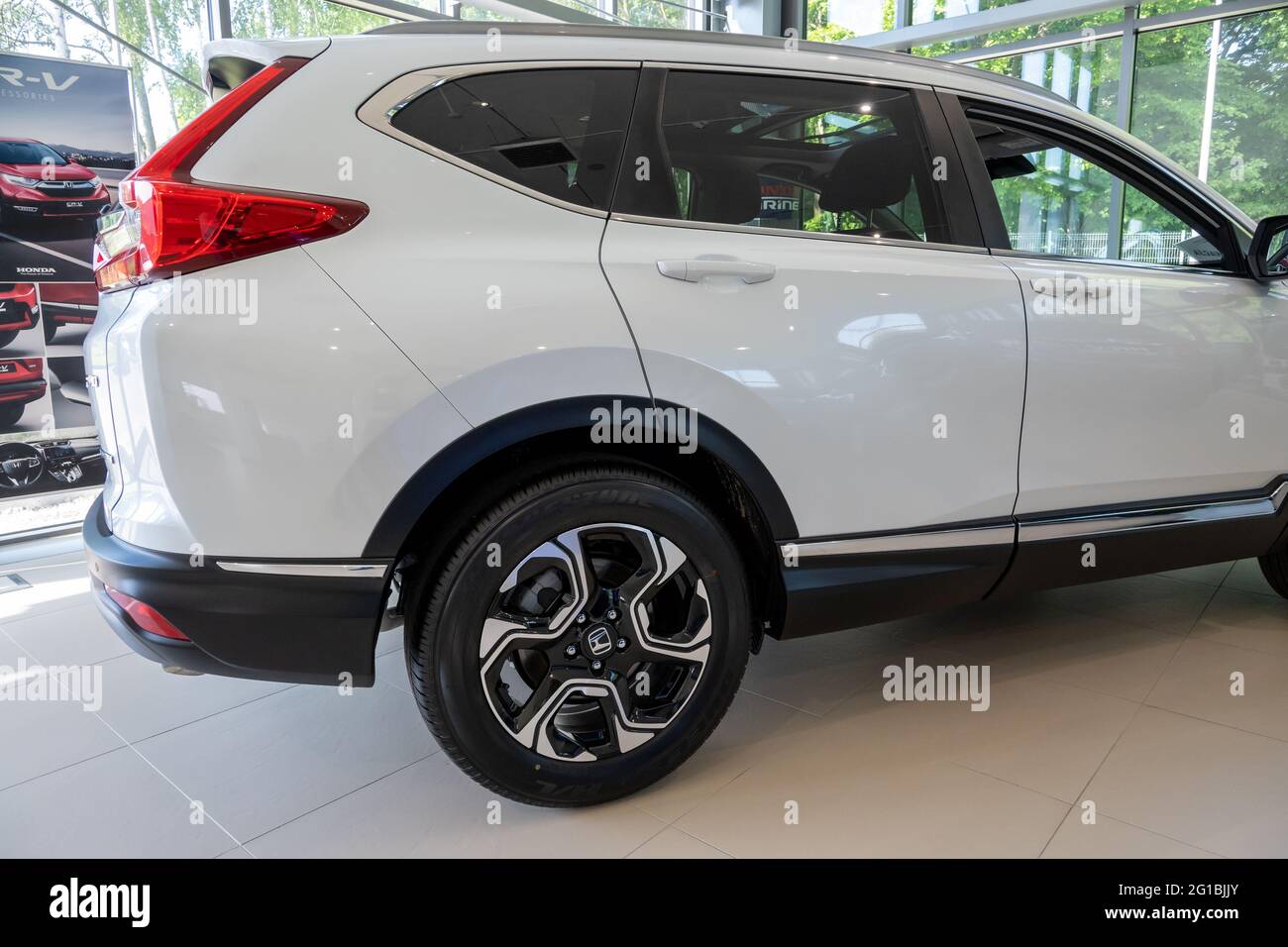 Wheel Of Honda Crv Suv High Resolution Stock Photography and