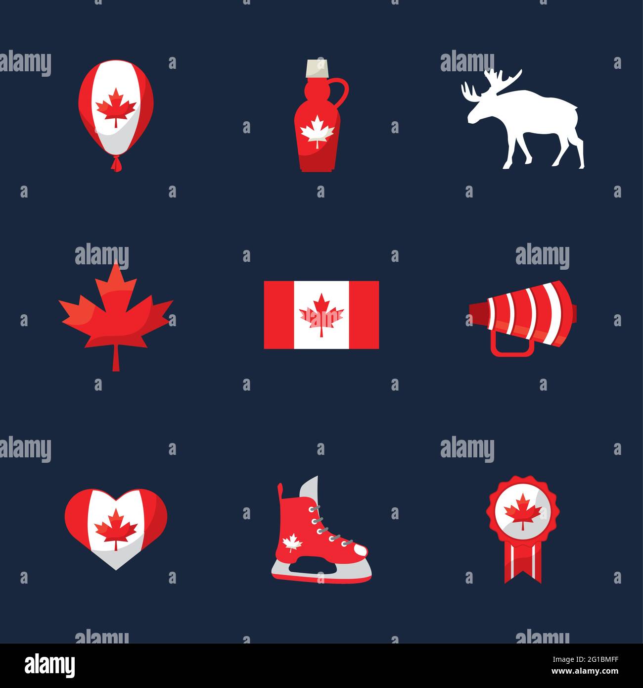 Happy canada day moose hi-res stock photography and images - Alamy