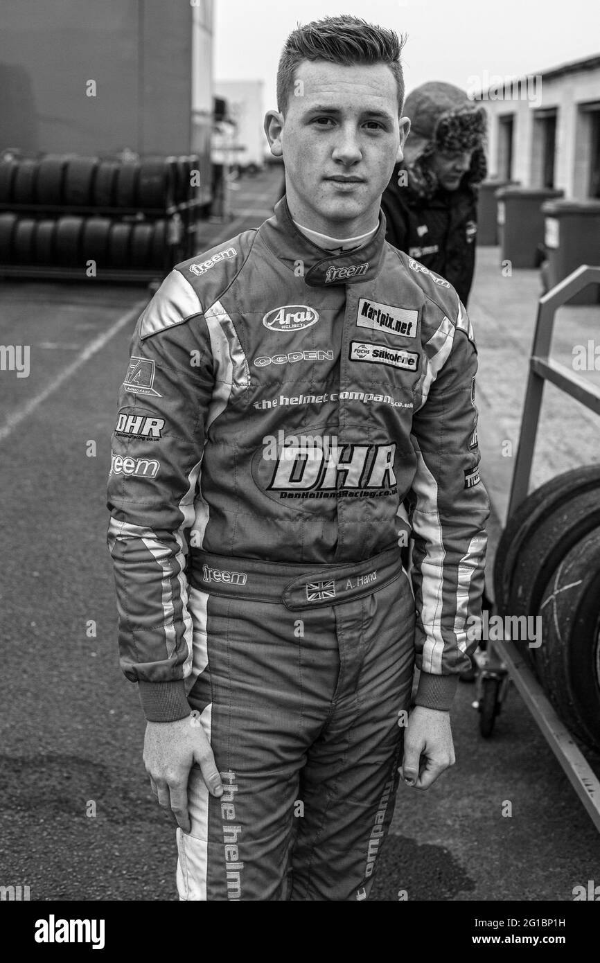 Young race car driver Stock Photo