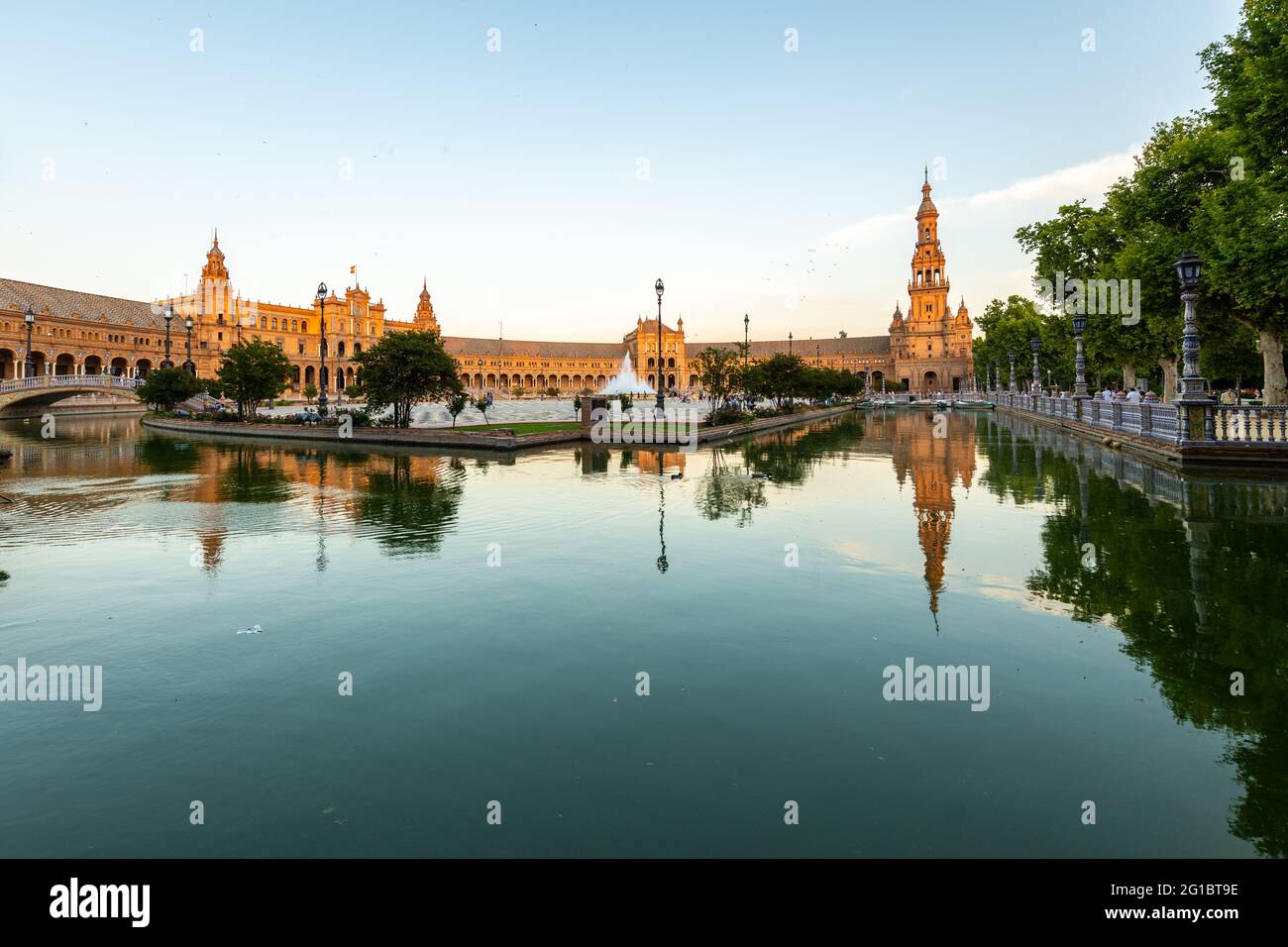 Plaza de España, Seville, Andalusia, Spain Stock Photo