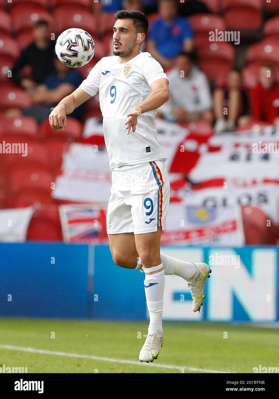 Middlesbrough, England, 6th June 2021.  Andrei Ivan of Romania during the International Football Friendly match at the Riverside Stadium, Middlesbrough. Picture credit should read: Darren Staples / Sportimage Stock Photo