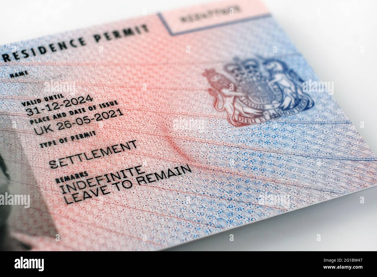 Uk residence card hi-res stock photography and images - Alamy
