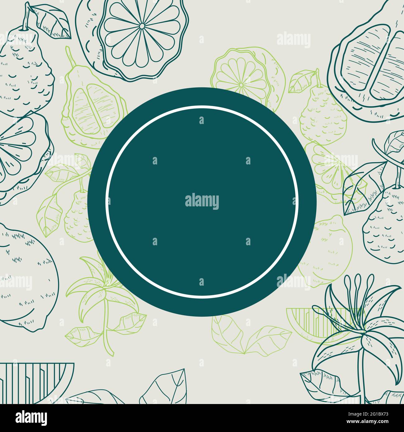 bergamot circle frame Stock Vector Image & Art - Alamy