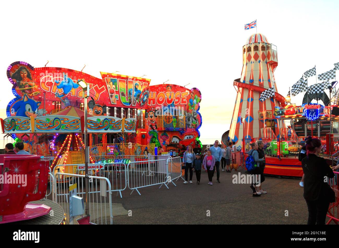 Hunstanton, Pleasure Beach, Funfair, Norfolk, England Stock Photo