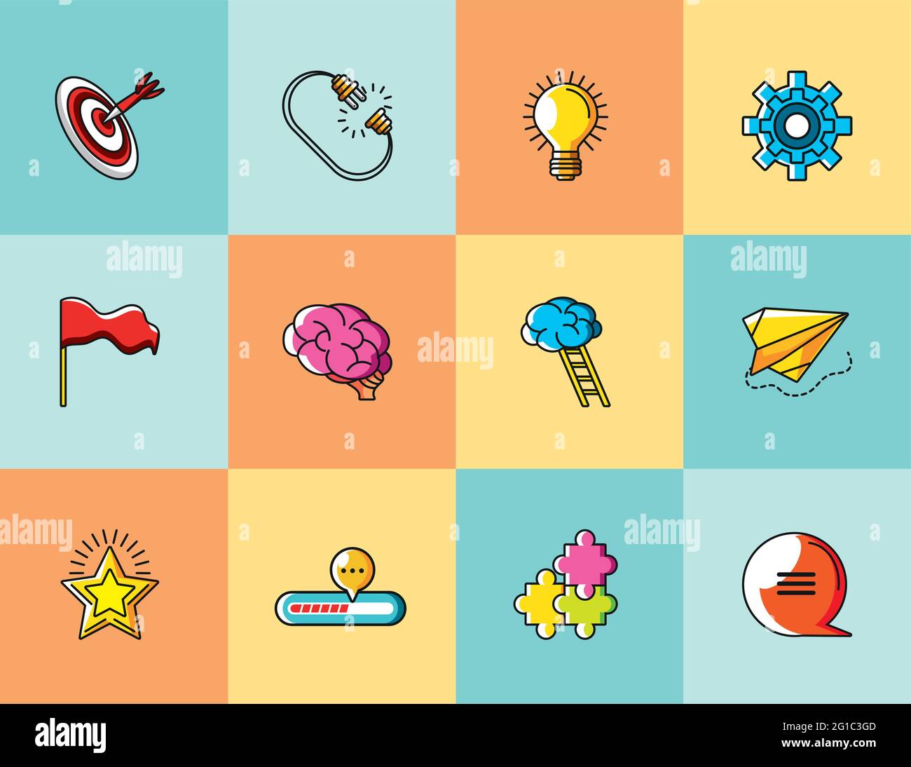 big idea set Stock Vector