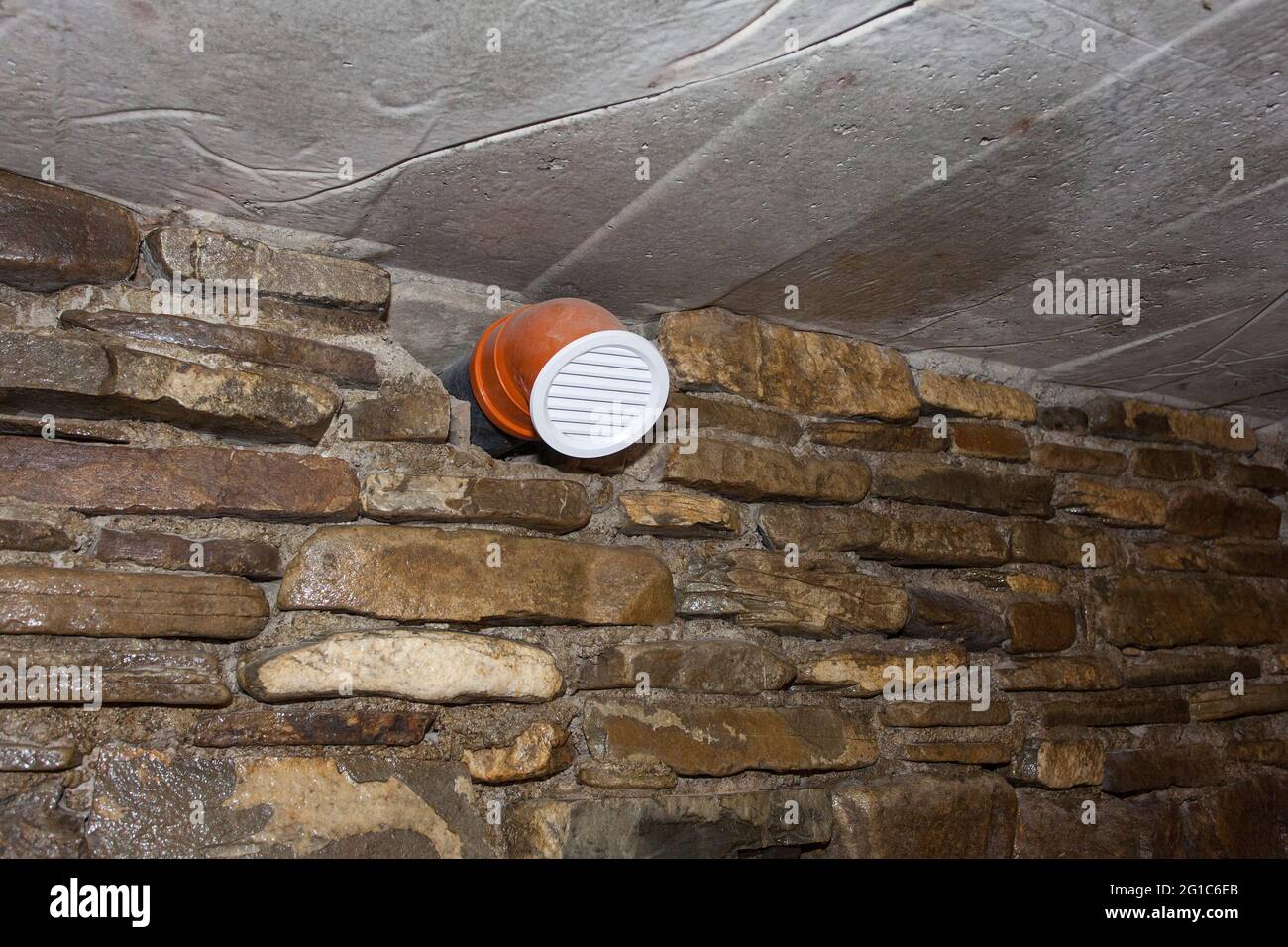 air vent or ventilation system in the basement Stock Photo Alamy