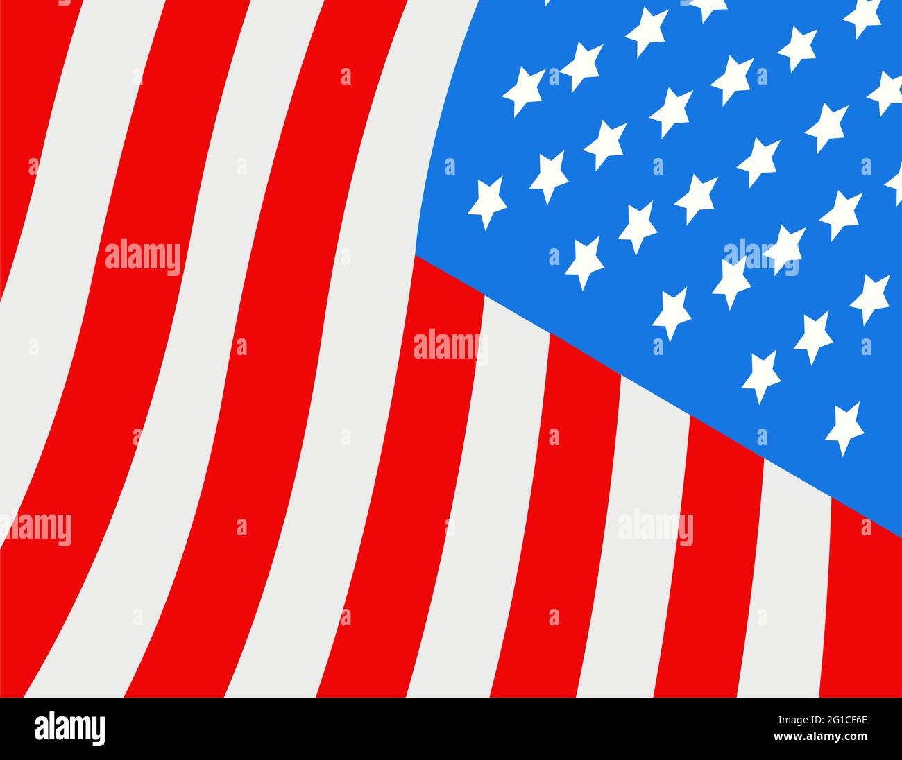 Vector American Flag illustration Stock Vector Image & Art - Alamy