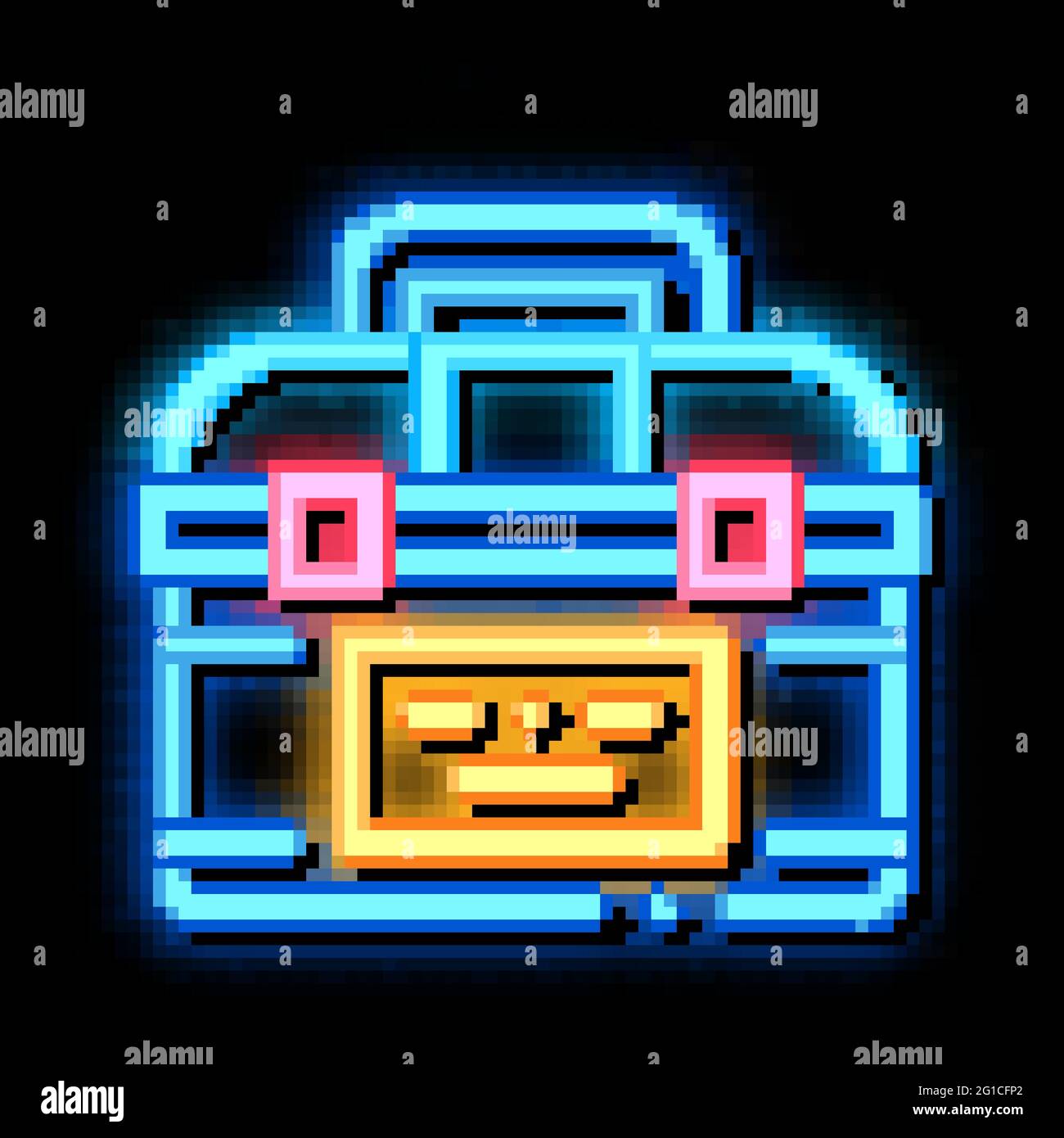 Toolbox Case neon glow icon illustration Stock Vector Image & Art - Alamy