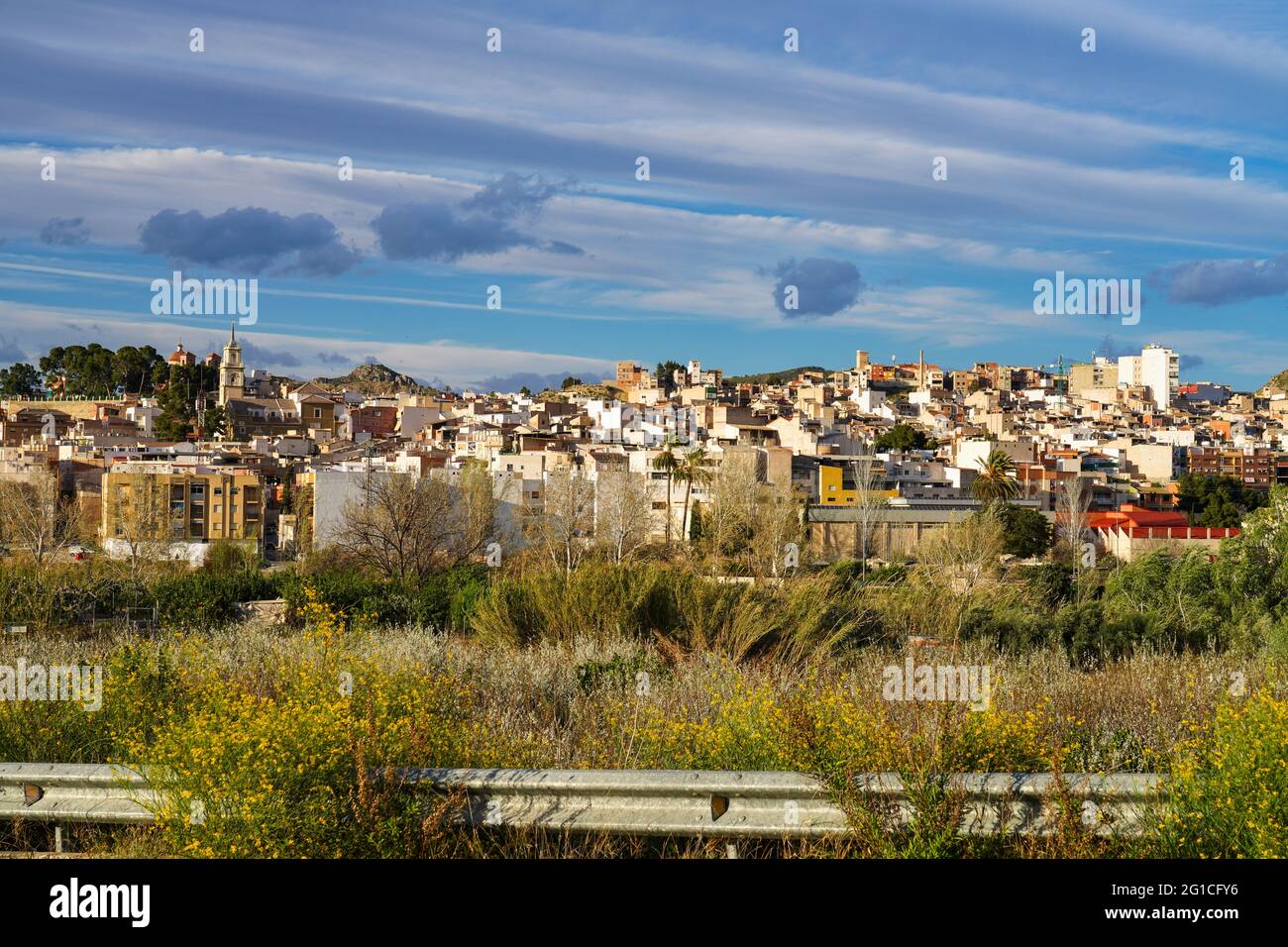 The little village of Abaran in valley ricote, in the Murcia region, Spain Stock Photo