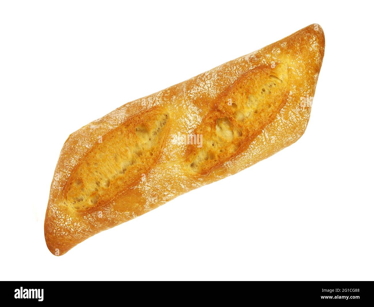 Fresh baguette bread isolated on white background Stock Photo - Alamy