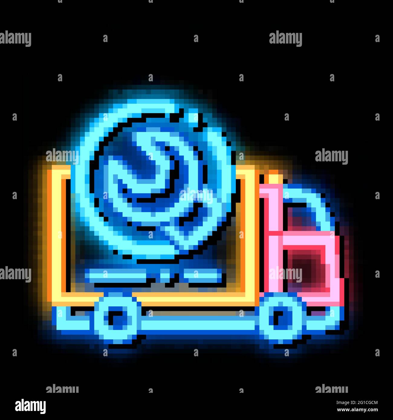 Truck Wrench neon glow icon illustration Stock Vector Image & Art - Alamy
