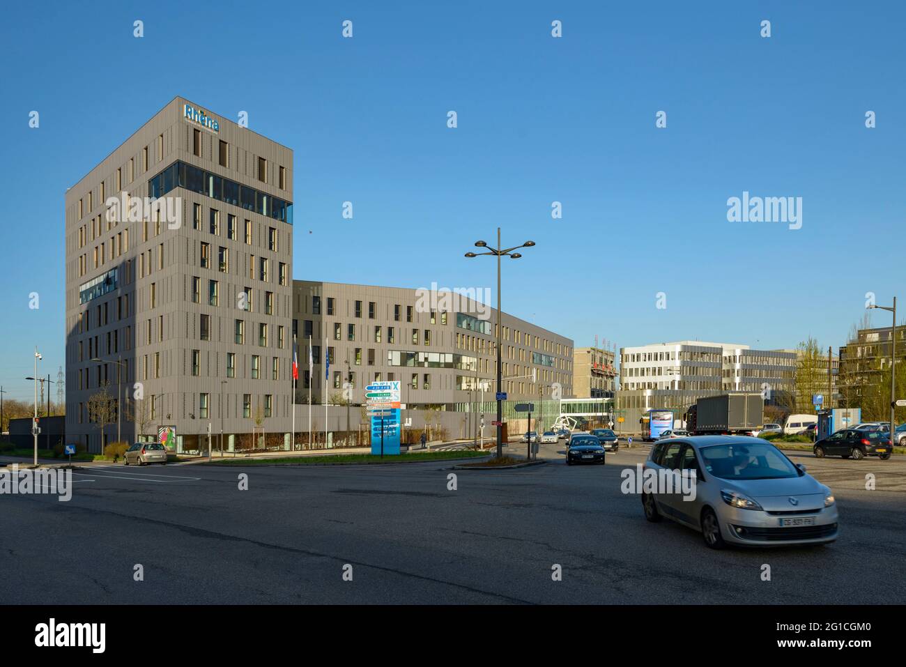 FRANCE, BAS-RHIN (67), STRASBOURG, PORT DU RHIN DISTRICT, RHENA CLINIC  Stock Photo - Alamy