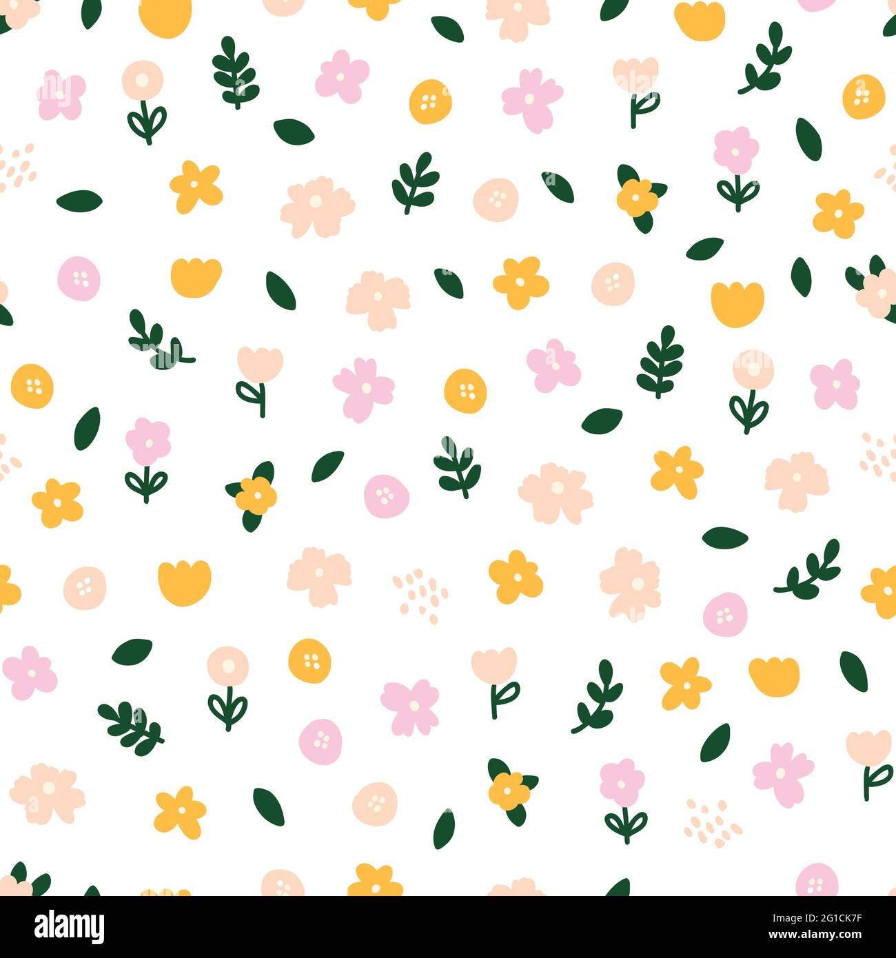 Floral background decorated with multicolored blooming flowers and ...