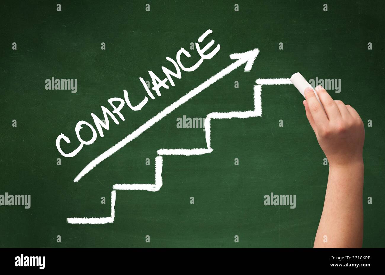 Hand drawing business concept concept Stock Photo