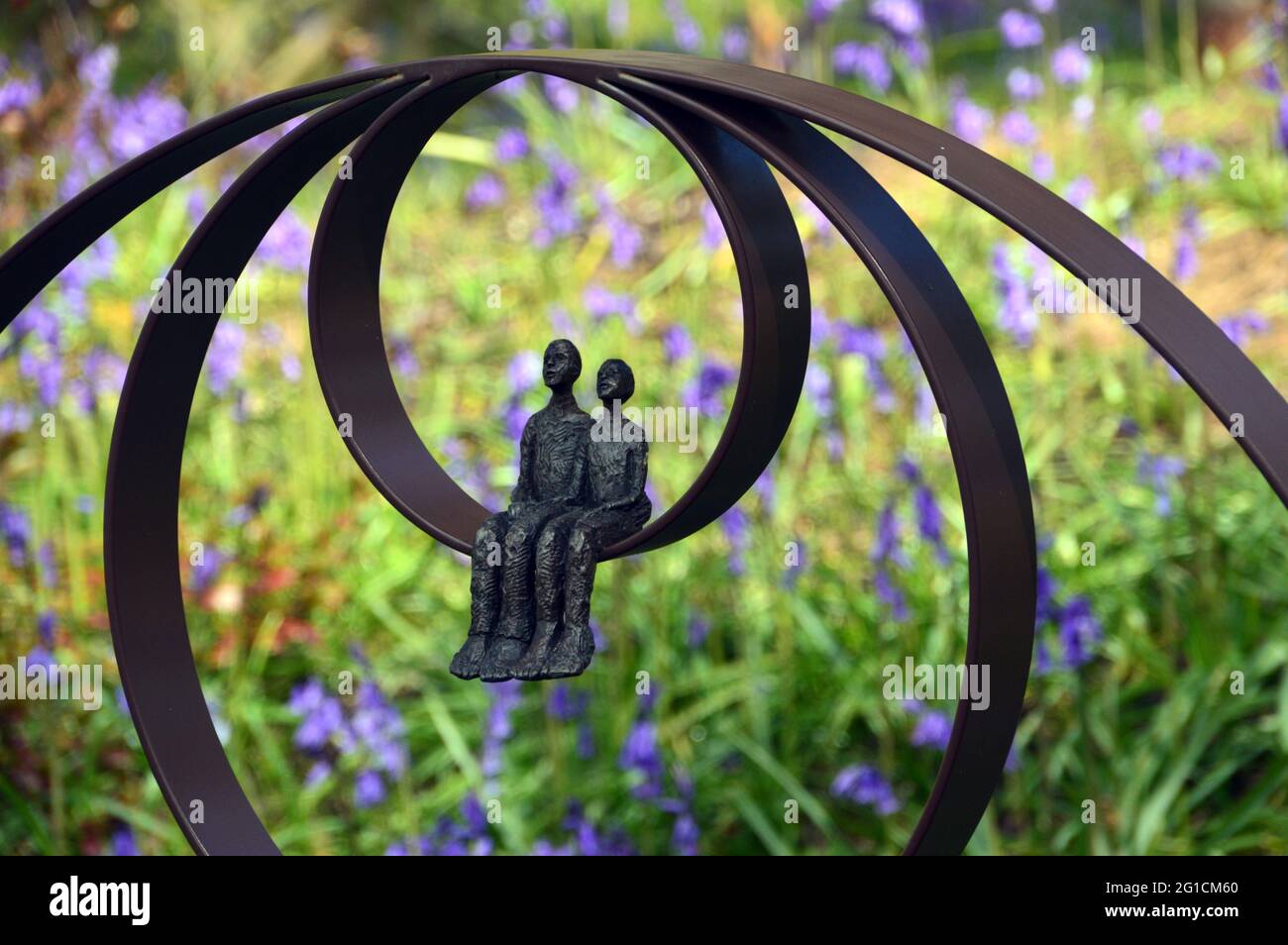 'The Family' Metal Sculpture by Bluebells at the Himalayan Garden & Sculpture Park, Grewelthorpe