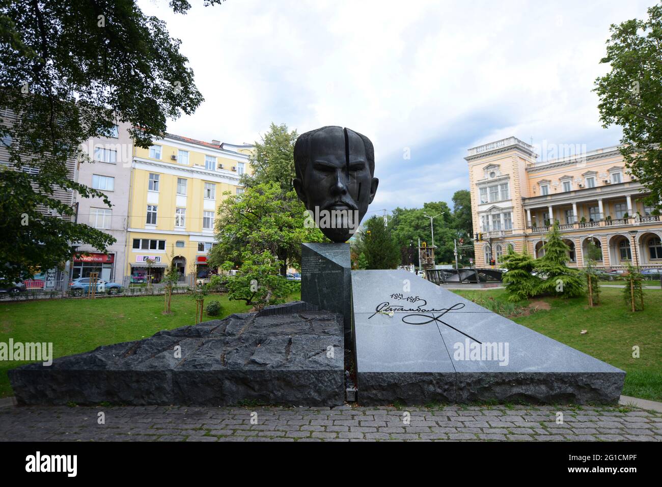 Stefan Stambolov Monument in the Crystal garden in Sofia, Bulgaria Stock Photo Alamy