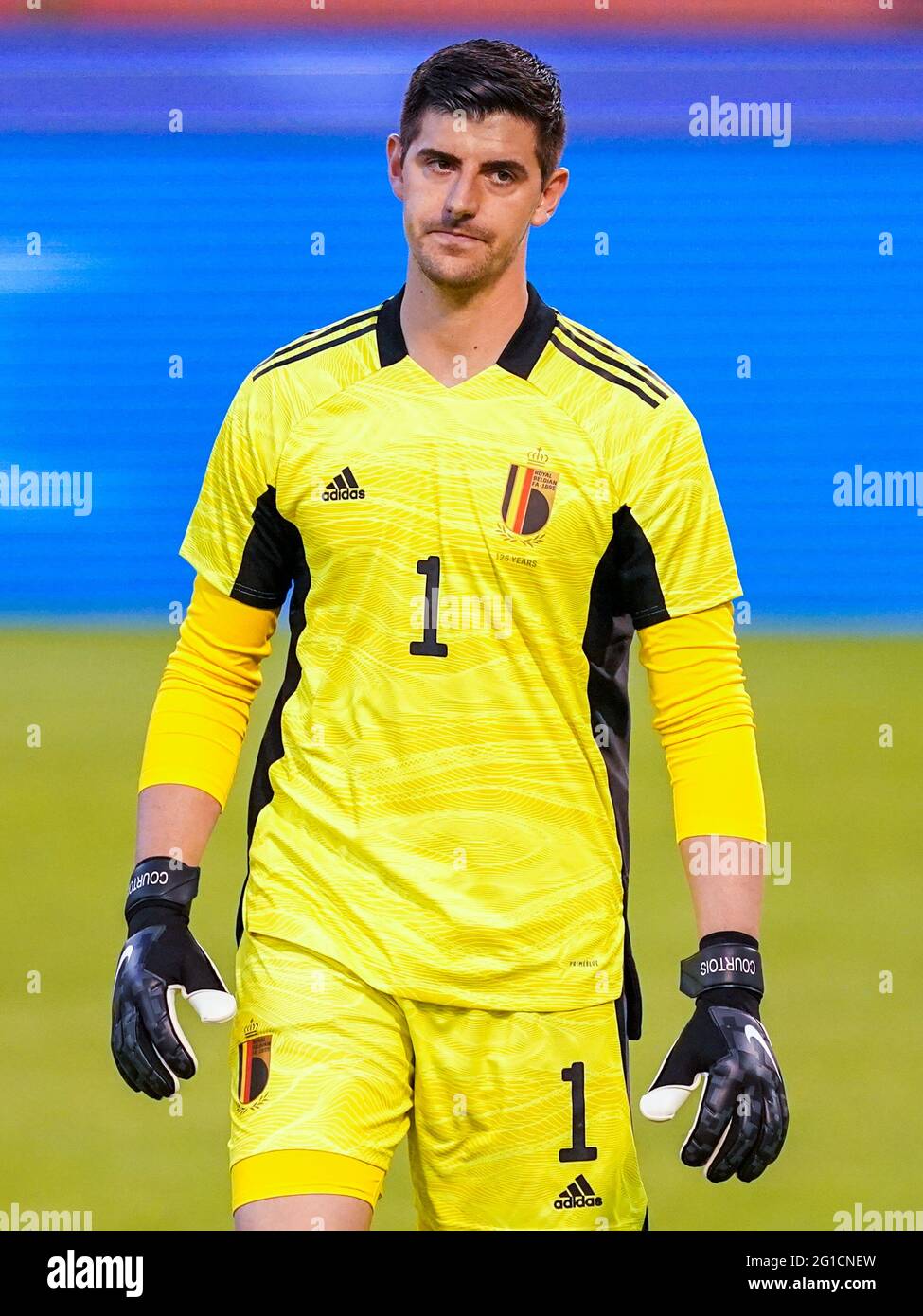 06-06-2021: Voetbal: Belgie v Kroatie: Brussel BRUSSEL, BELGIUM - JUNE 6:  Thibaut Courtois of Belgium during the International Friendly match between  Stock Photo - Alamy