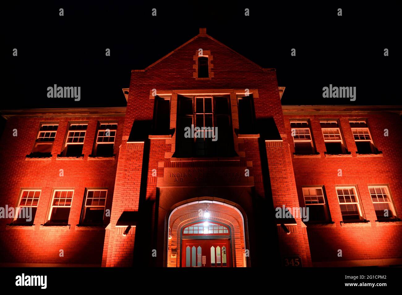 The Grounds Of The Former Kamloops Indian Residential School Are Seen After The Remains Of 215 Children Some As Young As Three Years Old Were Found At The Site In Kamloops British